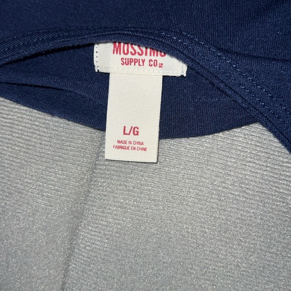 Mossimo Blue Lace Front Tank Top Women’s Size Large Navy Blue - Picture 4 of 4